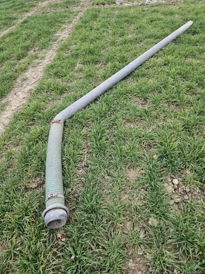 Gülleschlauch mit Rohr 5 Zoll, 4,7 m lang