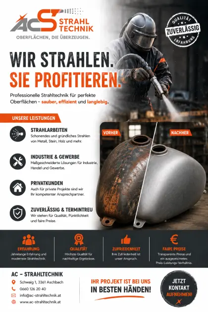 Sandstrahltechnik, Sandstrahlgerät, Sandstrahlen