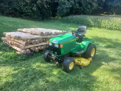 John Deere 455 B Rasentraktor mit 54" Mähwerk zu verkaufen, 455 B
