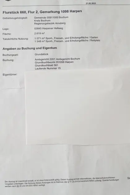 Ackerland/Grünland, Sport-, Freizeit- und Erholungsfläche