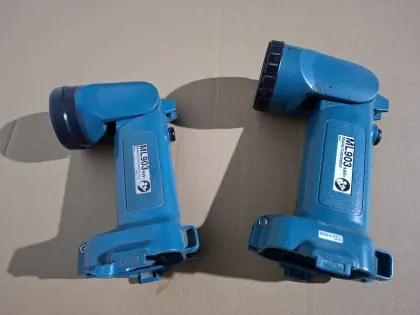 Makita Handleuchte Lampe 9,6 V, dazu 3x Akku