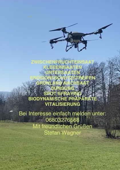 Drohnensaat, Agrardrohne DJI Agras T25