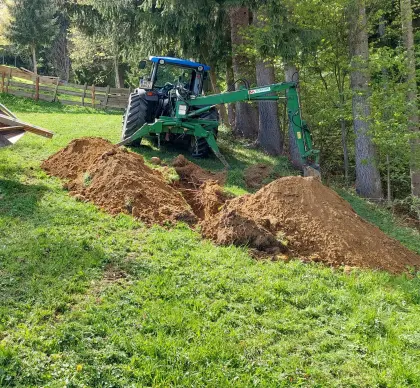 Heckbagger für Traktoranbau von Vendrame
