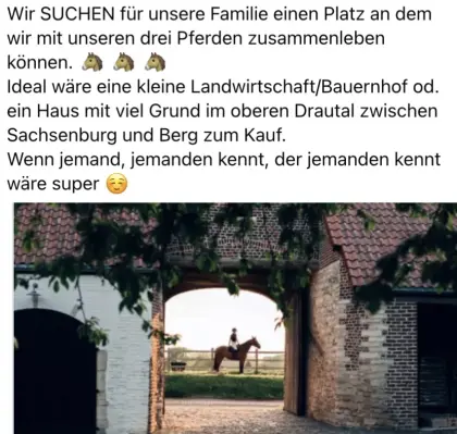 Bauernhof, Haus oberes Drautal gesucht.