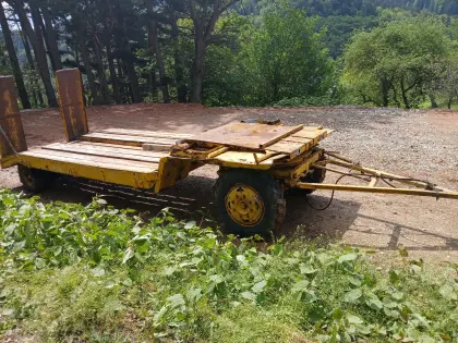 Tieflader 2-Achser Traktor-Anhänger