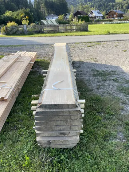 Buchenpfosten astfrei