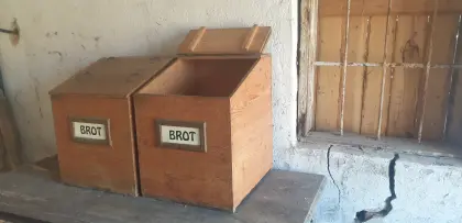 4 Stk. Brotkiste, Futterkiste, Holzkiste, rustikal, Original