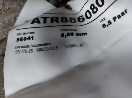 Schneeketten für Traktor