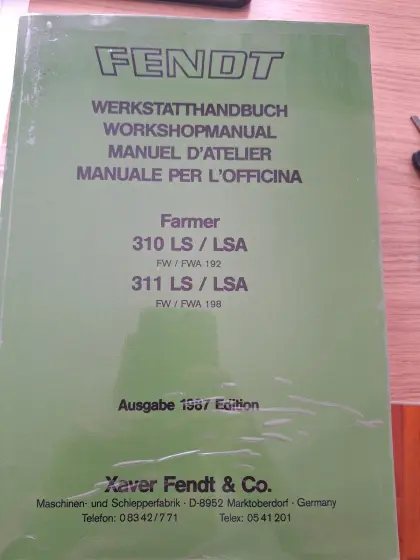 Werkstatthandbuch Fendt Farmer 310-312 LSA