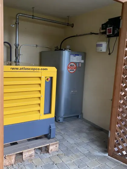 Atlas Copco QAS 20 KD Notstromaggregat Komplettanlage