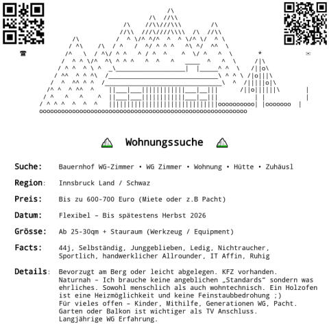 Bauernhof-WG-Zimmer, WG-Zimmer, Wohnung, Hütte, Zuhäusl