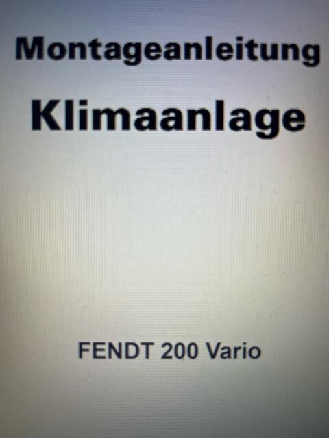 Fendt 200 Vario Klimaanlage Teile, Fendt 211, 210, 209, 208, 207
