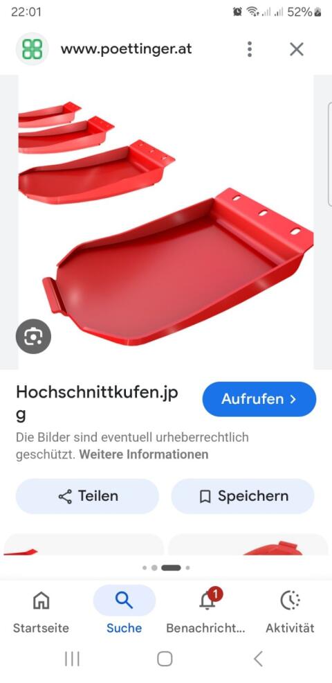 Suche Hochschnittkufen Pöttinger 265, 306