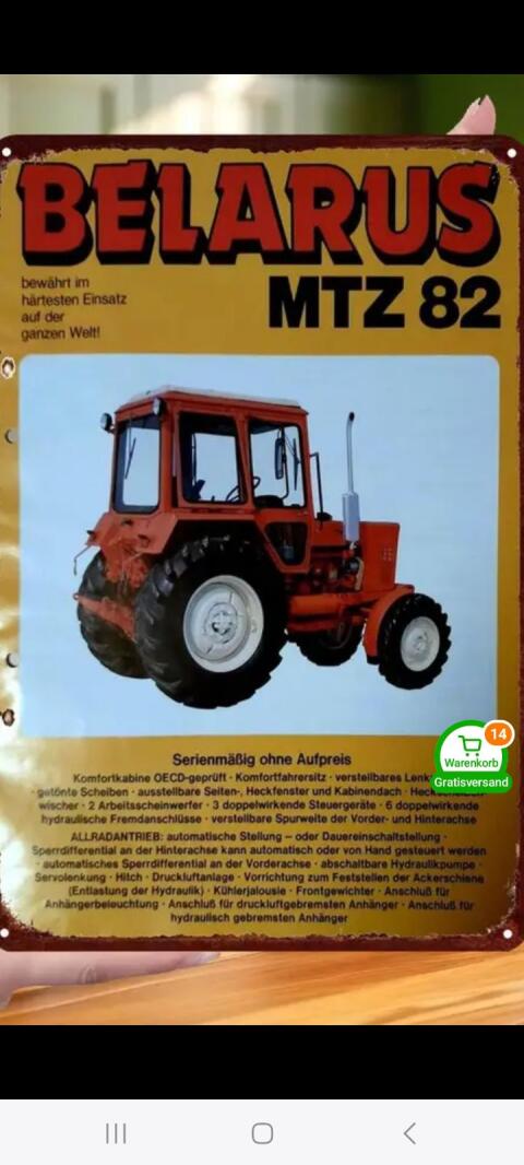 Betriebsanleitung, Unterlagen gesucht, Belarus MTZ 82