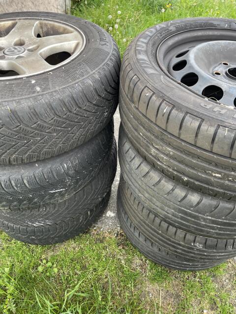 Reifen mit Felgen, 2x4 Stk., pro Satz € 50,-