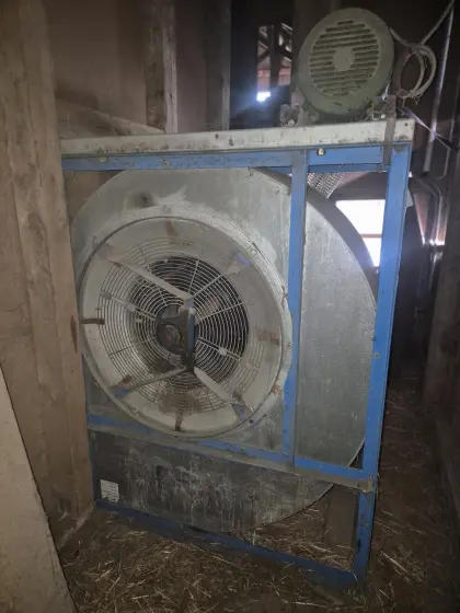 Heubelüftung Radiallüfter 11 kW