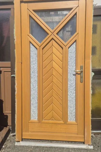 Haustür Fichte mit Granit