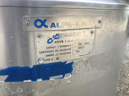Alfa Laval Milchtank 650 l