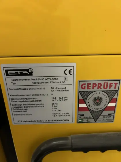 ETA Hackschnitzelheizung Hack 50