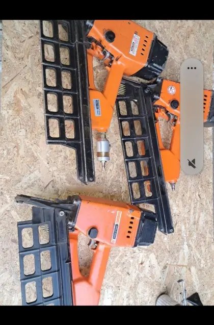 Druckluftnagler, Nagler, Nagelpistole, Schussapparat, Streifenn.