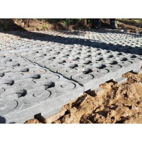 Original INB® Systemplatte, Schluss mit Matsch im Hof