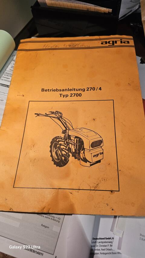 Agria Fräse Typ 2700