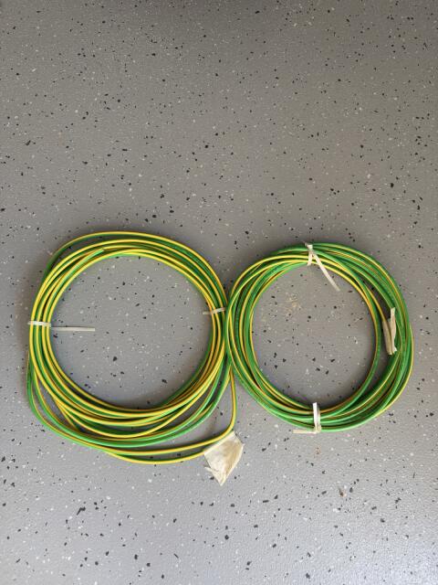 2 Rollen Erdungsdraht, Erdungskabel 1 x 10 mm²