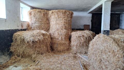 Stroh, Rundballen