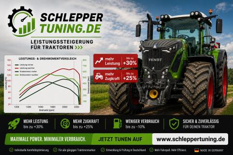 Leistungssteigerung durch Softwareoptimierung am Traktor