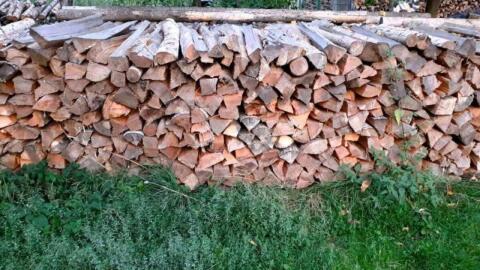Brennholz weich, gespalten
