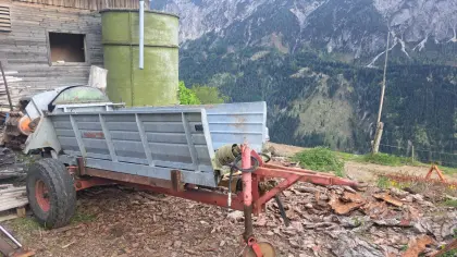 Seitenstreuer für Traktor