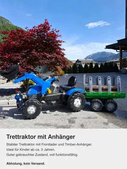 Trettraktor mit Frontlader