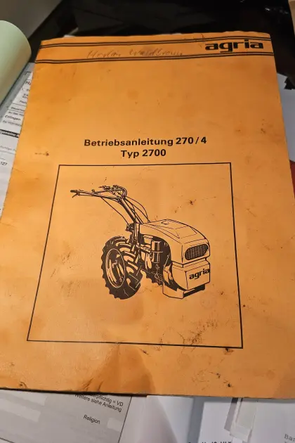 Agria Fräse Typ 2700