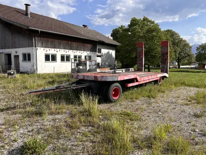 Tieflader, 2 Achs, 14 t, W. und G. Fahrzeugbau Münster