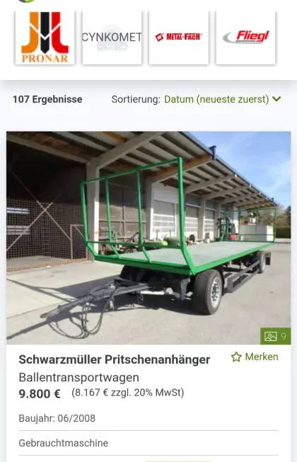 Ballenanhänger