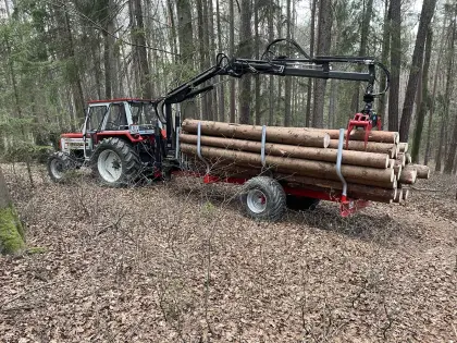 Rückewagen mit Funksteuerung