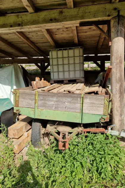Rungenwagen in Kombi mit Brücke