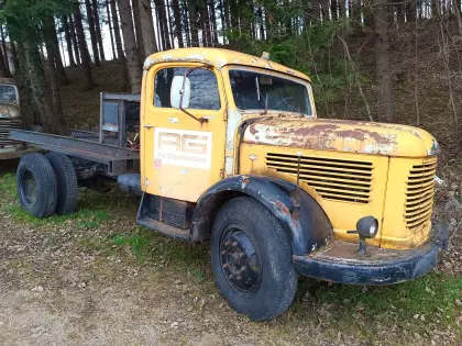 Steyr 380 Lastwagen, Kranauto, Kipper