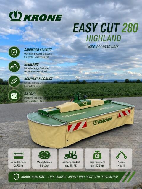Krone Easy Cut F280 Highland Mähwerk