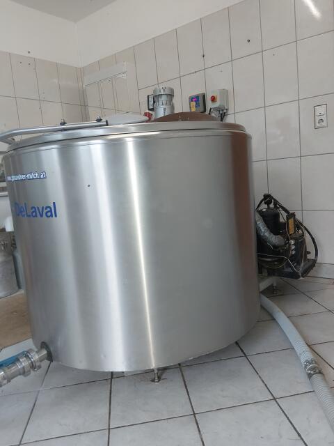 Milchtank, Kühltank, ca. 1.400 l DeLaval DXO