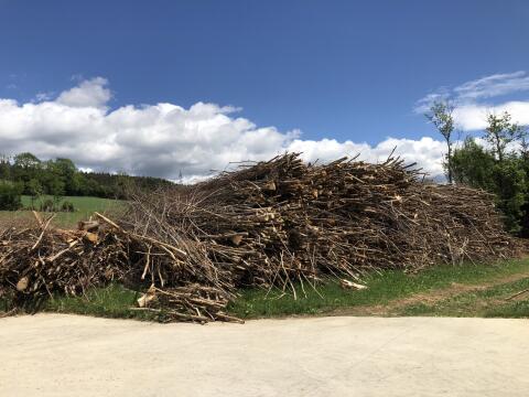 Holz für Hackgut, Hackholz, Brennholz, Hackschnitzel