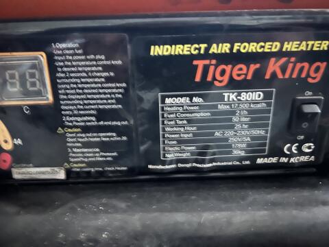 Heizkanone Tiger King TK-80ID