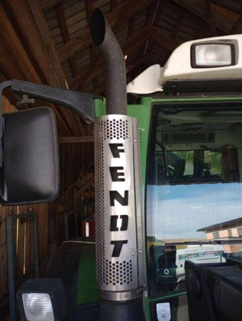 Auspuffblech Edelstahl für Fendt 300 Vario SCR