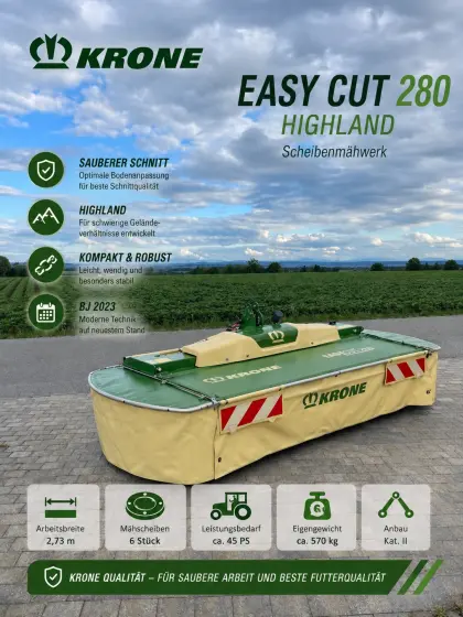 Krone Easy Cut F280 Highland Mähwerk