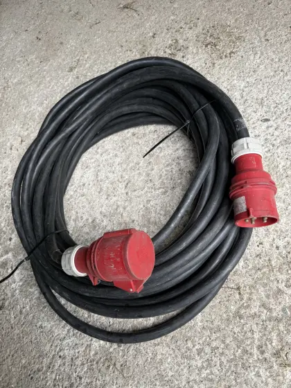 32A Starkstromkabel 25 m, H07RN-F 5x6 mm²