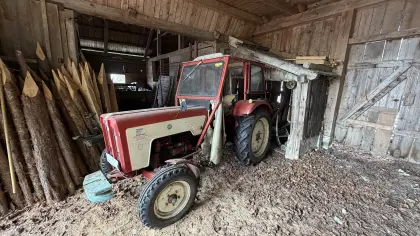 Steyr 404 SC Oldtimer-Traktor mit Kabine, fahrbereit, Motor
