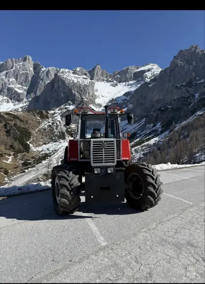 Steyr 8140 mit Tiger Seilwinde Steyr 8140