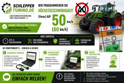 Fendt Geschwindigkeitsanpassung Vmax 50 km/h