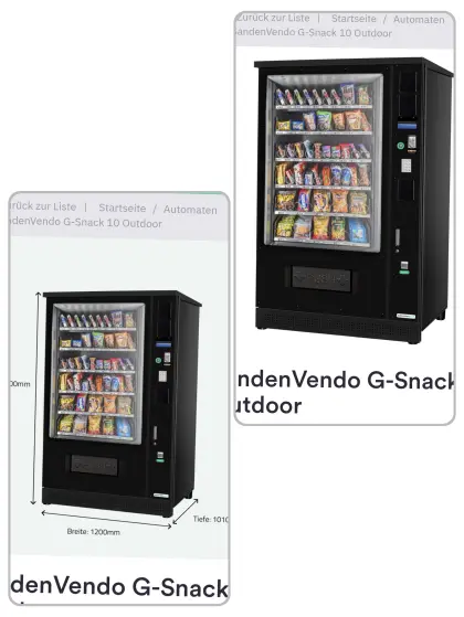 Automat SandenVendo G-Snack 10