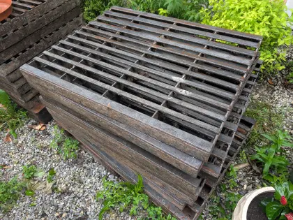 Schwerlastgitterrost für Schwemmkanal